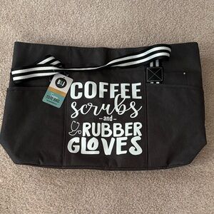 Large Black Tote Bag - NEW WITH TAGS!!